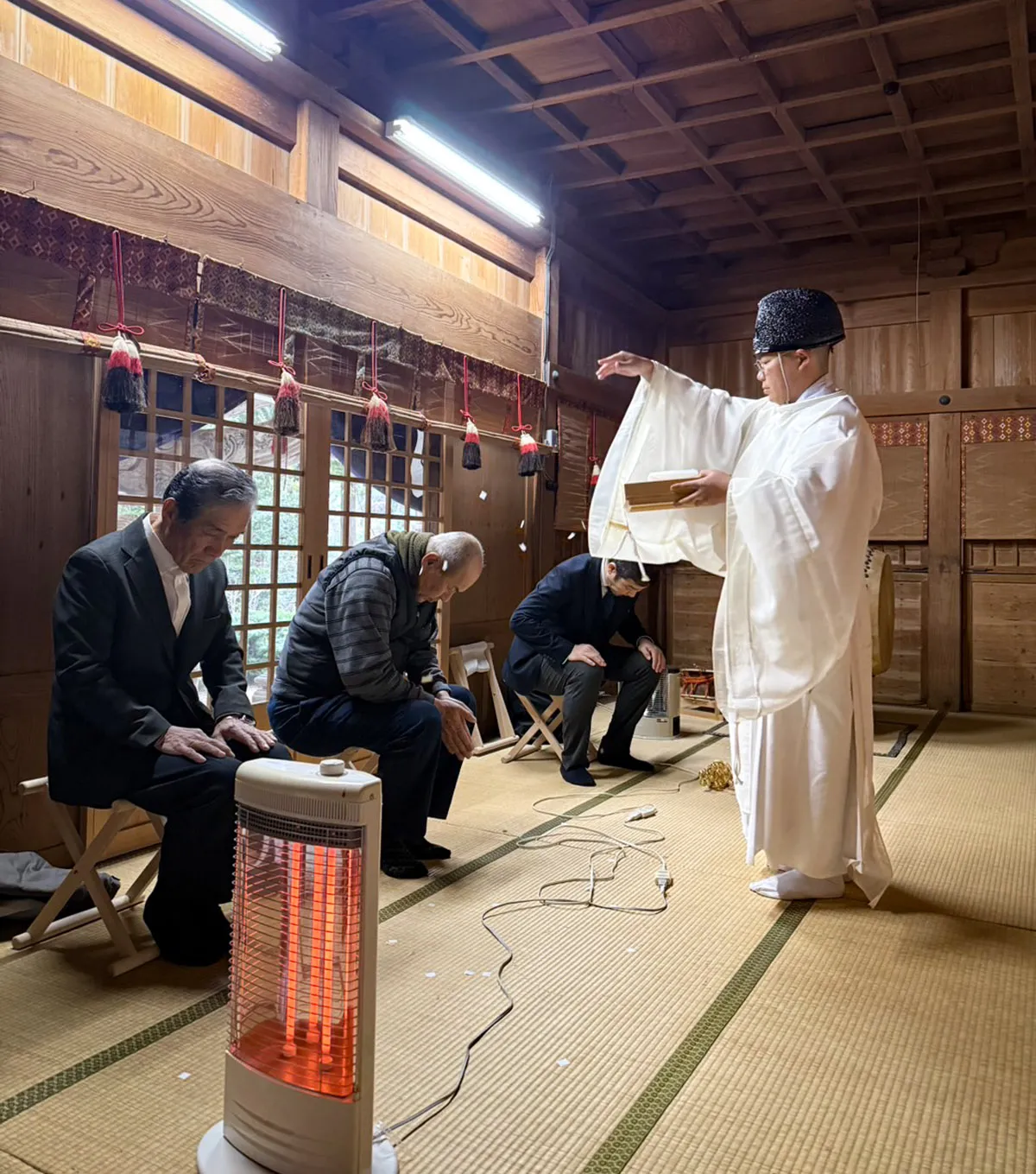 出雲金刀比羅宮 年越し大祓祭 参列の様子