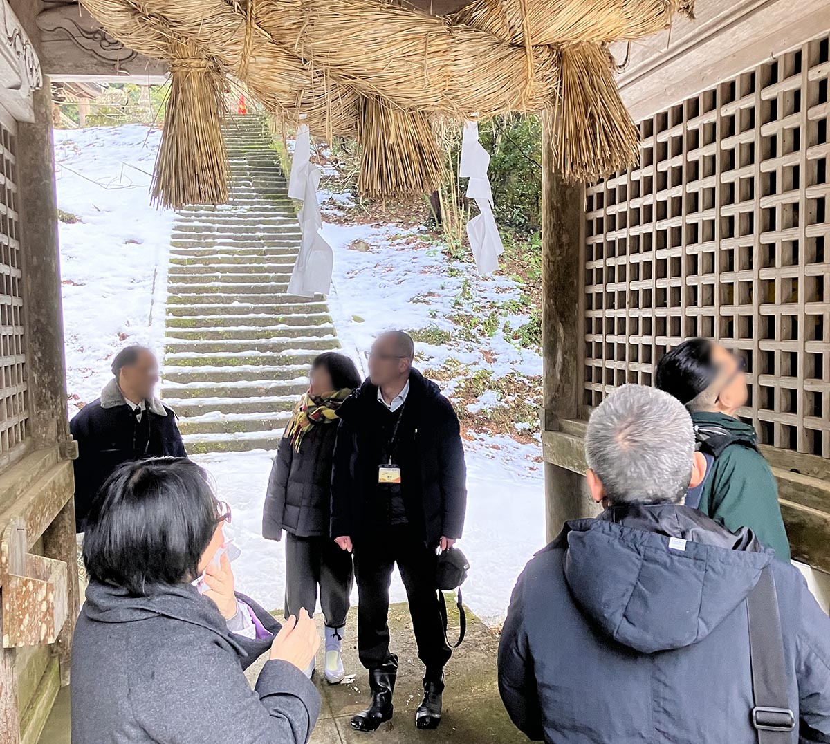 松江市文化財課による現地視察